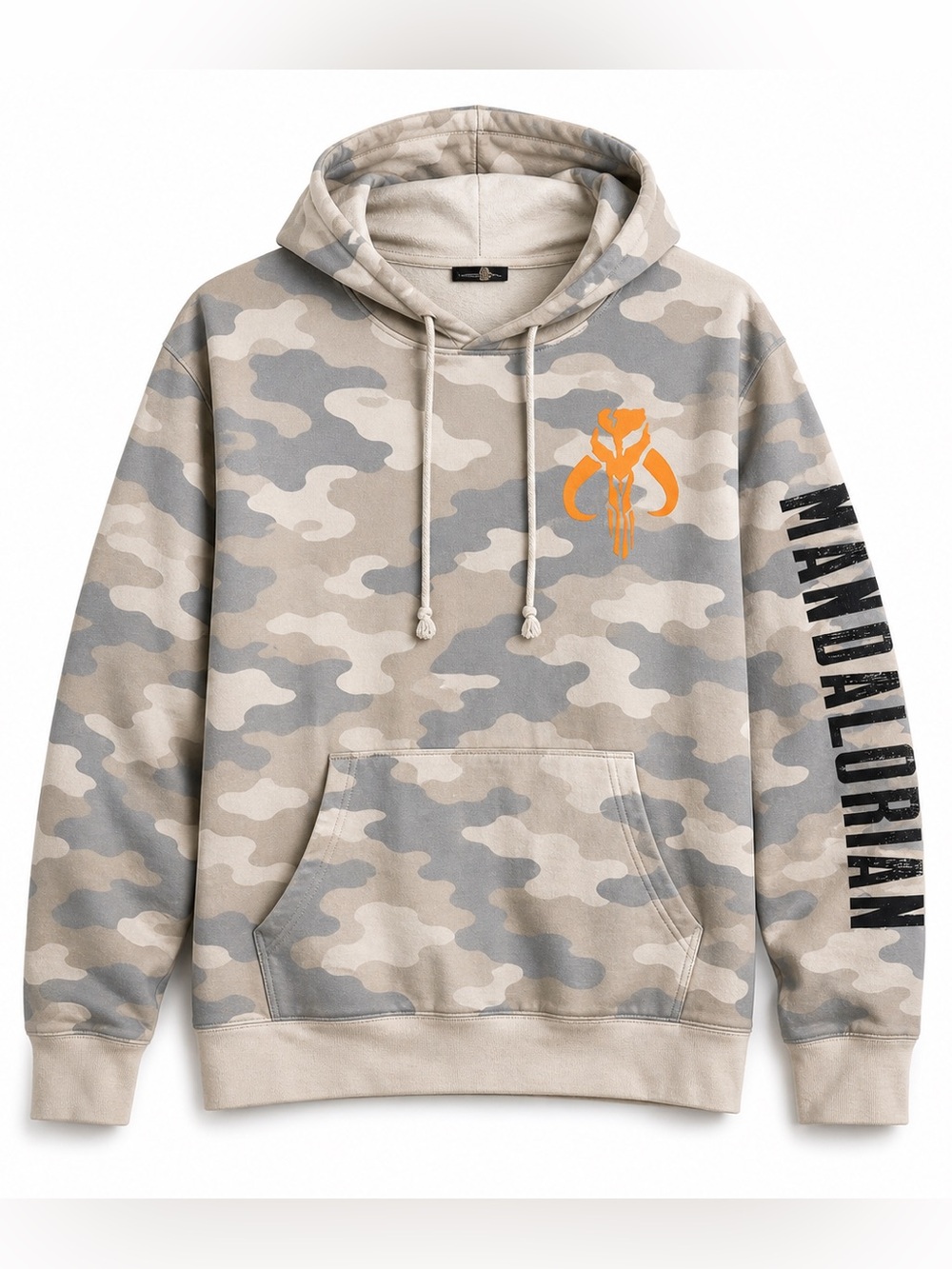 Star Wars Mandalorian Camo Mythosaur Hoodie Unisex Large Graphic